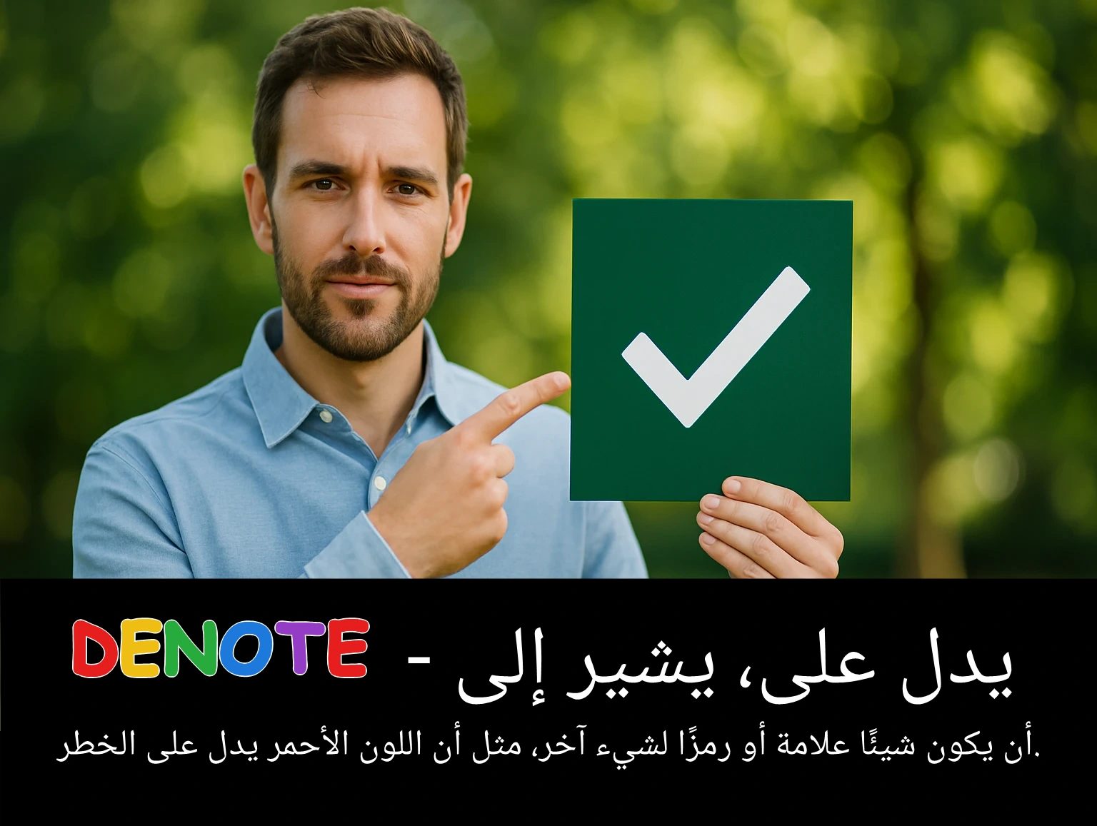 Arabic Illustration for denote